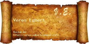 Veres Egbert névjegykártya